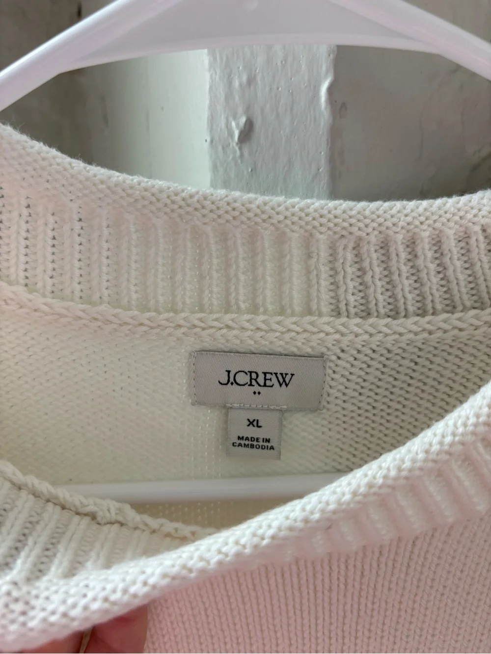 J. Crew Ivory rollneck Sweater